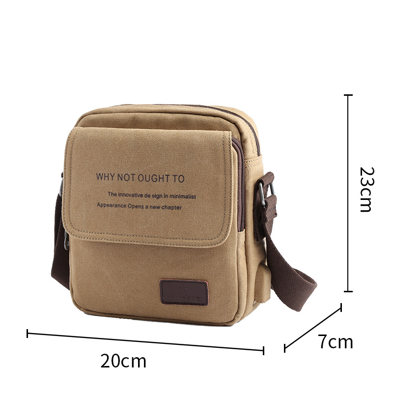 Men's Bag Shoulder Bag Messenger Bag Men's Bag Casual Canvas Retro Men's Bag_voghion.com