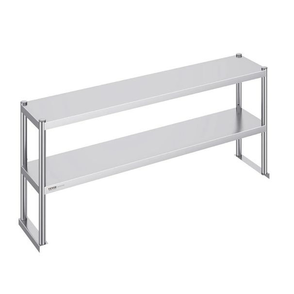 Stainless Height Steel 12 Overshelf X Tier Overshelf Overshelf Adjustable Overshelf Double Double Double Deck Inch Wor 60 Prep_voghion.com