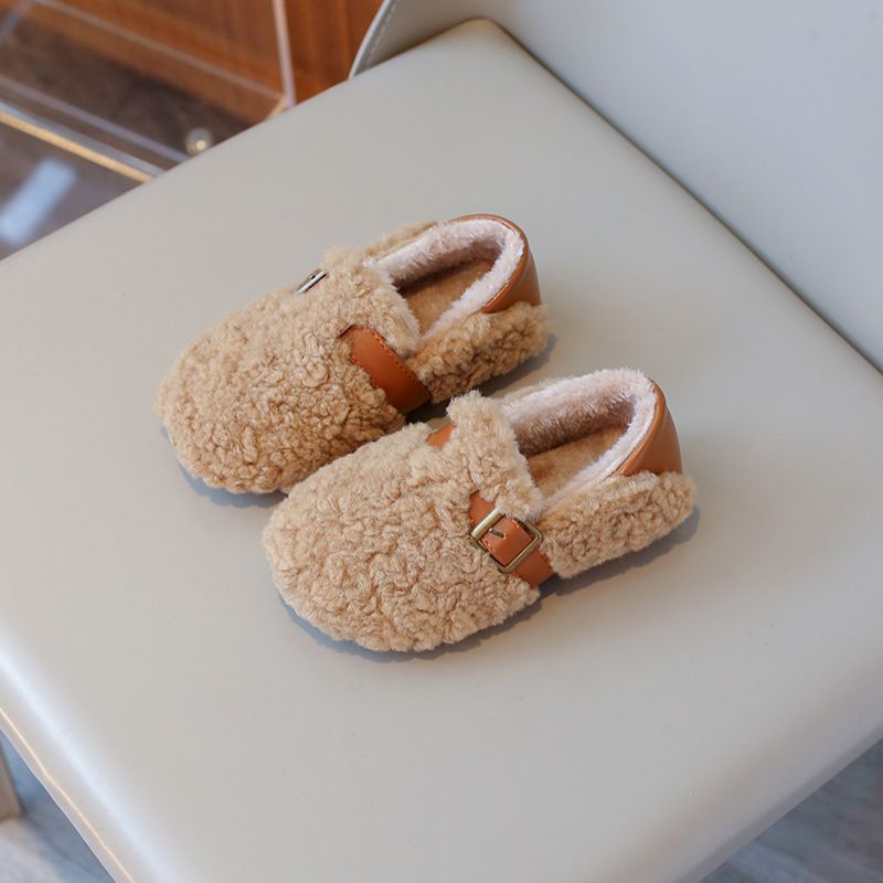 Children's cotton 2024 autumn and winter new item for boys, girls, baby, Korean version children's student bean shoes,_voghion.com