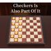 2-in-1 Magnetic Chess And Checkers Foldable Plastic Chessboard With Wood Grain_voghion.com