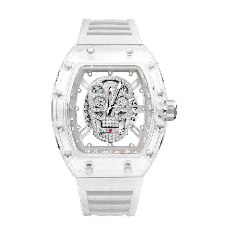 2024 Neue Uhr ZIDO Marke Hohe Erscheinung Modetrend Transparent Ghost Head Weinkübel Herrenuhr_voghion.com