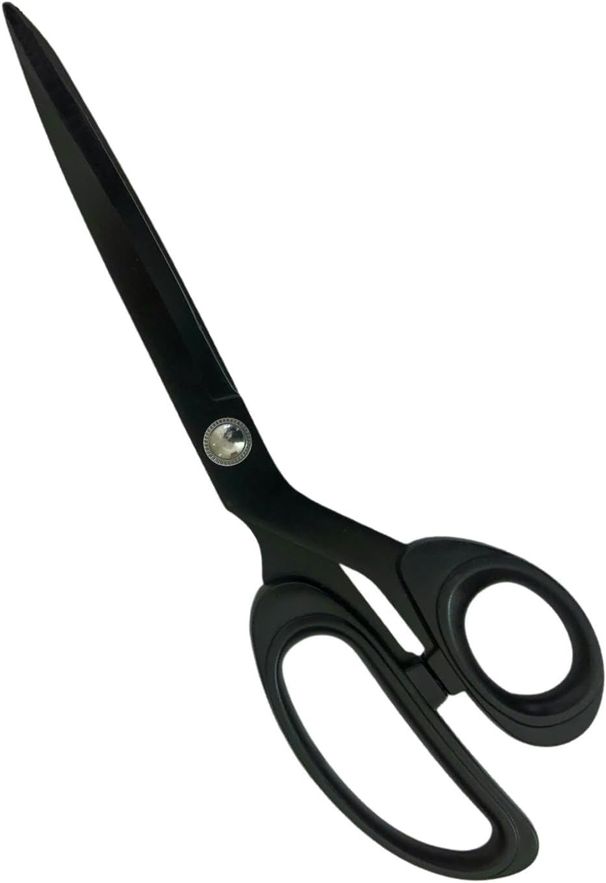 Black Fabric Scissors For Adults,Titanium Coating With Stainless Steel Blade, For Dressmaking, Leather Professional Sewing Fabric, Crafting And Home General Use, 10 Inch_voghion.com