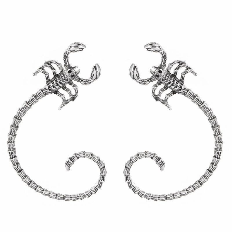 Gothic Dark Scorpion Ear Clips Punk Hip Hop Creative Simulation Design Scorpion Ear Bone Clip Cross Border Earrings_voghion.com