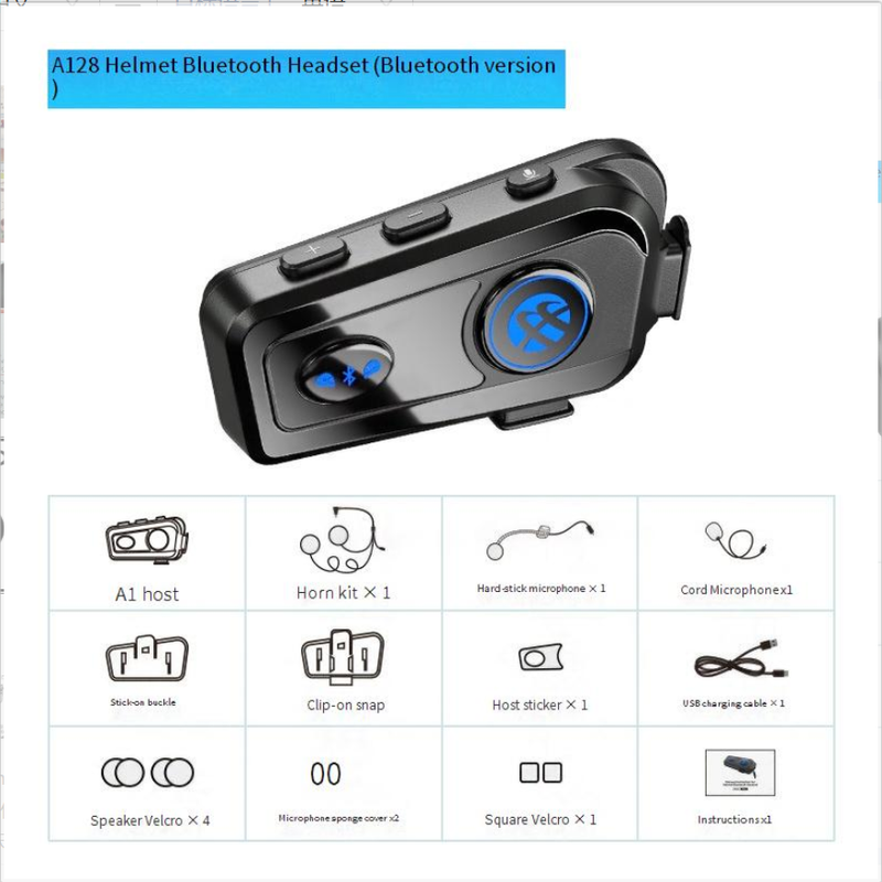 Pribor i dijelovi za motocikle Bluetooth slušalice za modele kaciga Bluetooth 5.2 Vanjske vodootporne slušalice za motocikliste_voghion.com