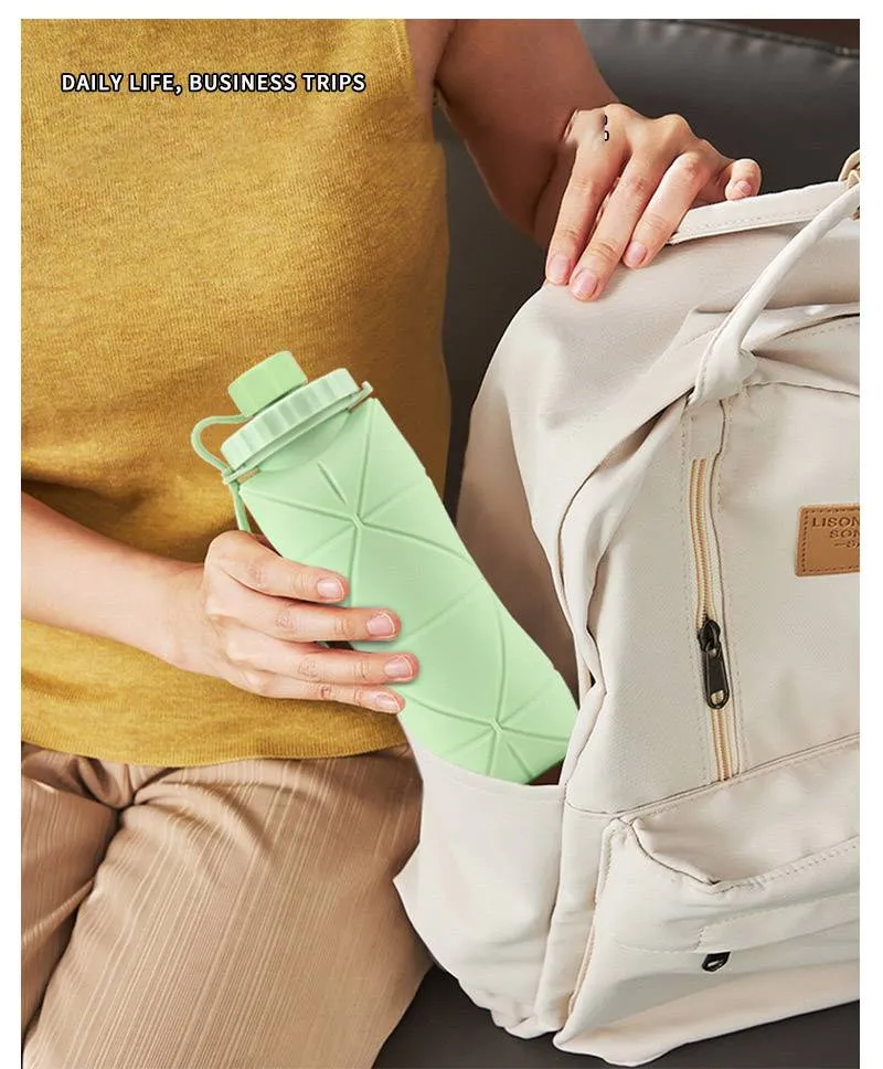 Silicone Mug Outdoor Portable Silicone Water Bottle Cup High Temperature Resistant Sports Water Bottle_voghion.com