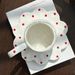 American Pastoral Style, Niche Design, Hand Pinched Irregular Ceramic Coffee Cups And Plates, Small Floral Cups And Plates_voghion.com