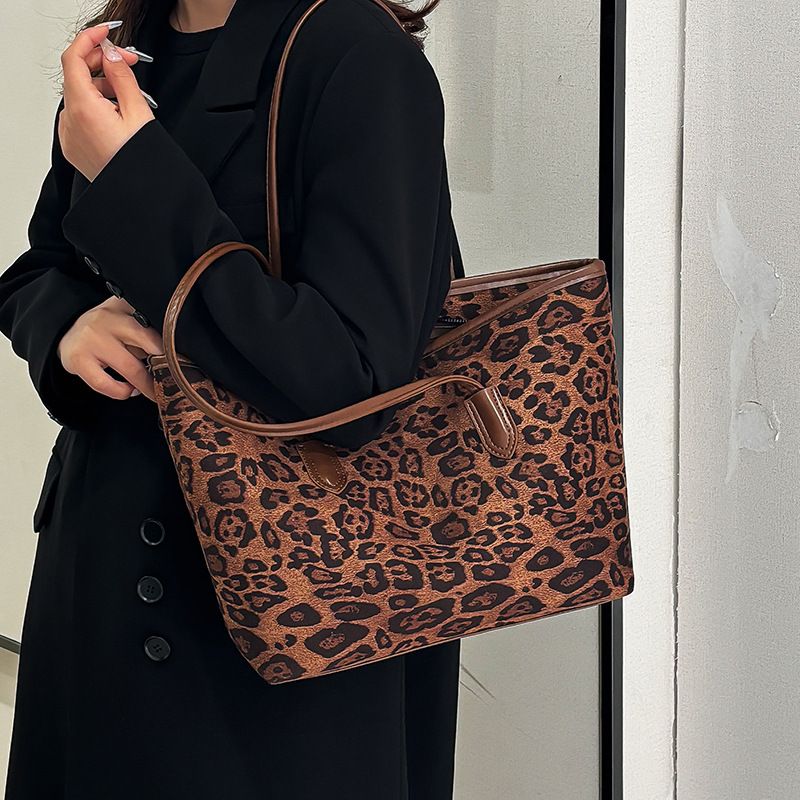 Women's Bags Large Bag Women Large Capacity Tote Bag Shoulder Bag Leopard Print High End Underarm Bag_voghion.com