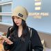Strickmütze für Herren mit einzigartiger Designstruktur, Buchstabenetikett, lässiger Look, gesichtsschlankmachender Turban, Kopftuch für Damen_voghion.com