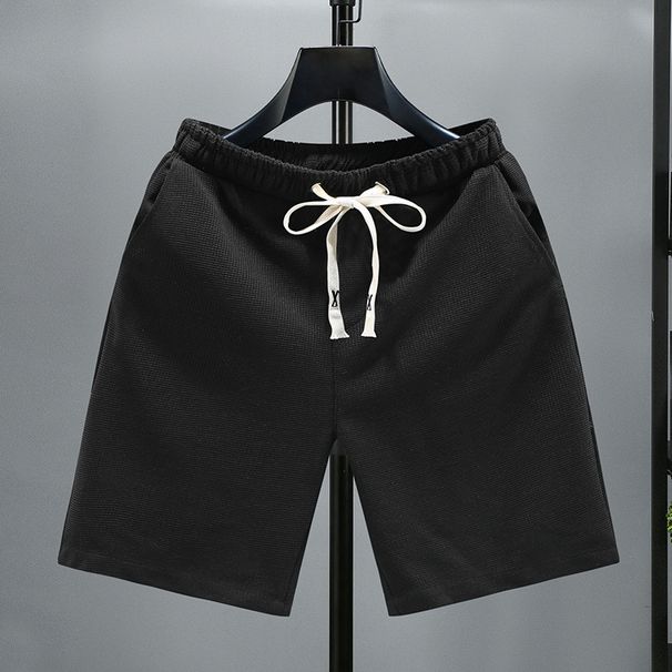 Férfi ruházat Nyári új 5 pontos lezser rövidnadrág férfiaknak, divatos és stílusos lezser rövidnadrágok, nagy méretű sportnadrágok_voghion.com