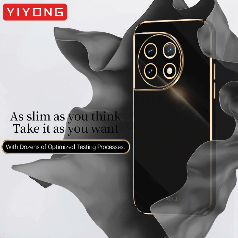 Hülle auf OnePlus11 YIYONG Luxusüberzug Silikon Soft Cover für OnePlus 9 9R 9RT 10 Pro One Plus 11 11R 10R 10T OnePlus10R Hüllen_voghion.com