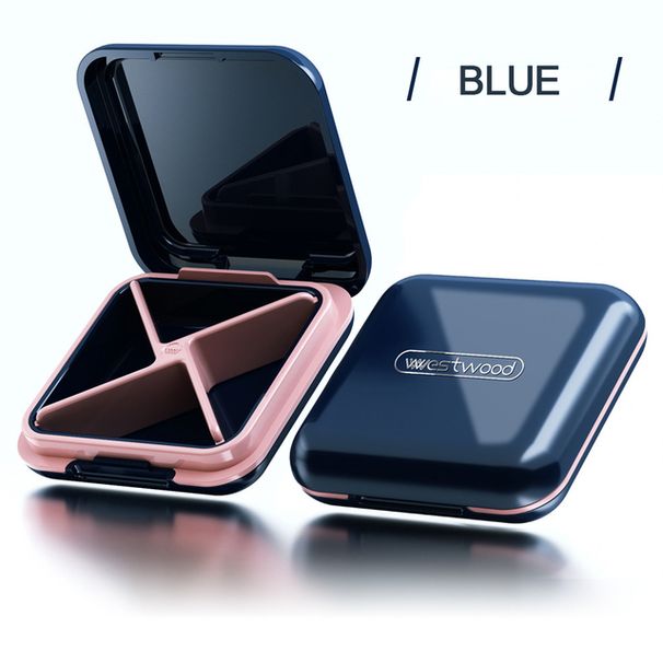 4 Αδιάβροχη Θήκη για Χάπια Ιατρικής με Πλέγμα για Αποθήκευση, Θήκη Χαπιών Ταξιδιού, Βιταμίνες, Δισκία, Δοχείο, Πλαστικό Κουτί, Κάψουλες, Οργανωτής_voghion.com