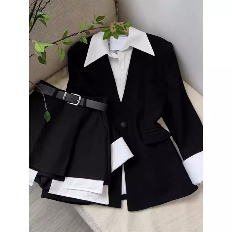Women's Clothing New Version Fashion Casual Two Piece Suit High End Short Skirt Two Piece Suit_voghion.com
