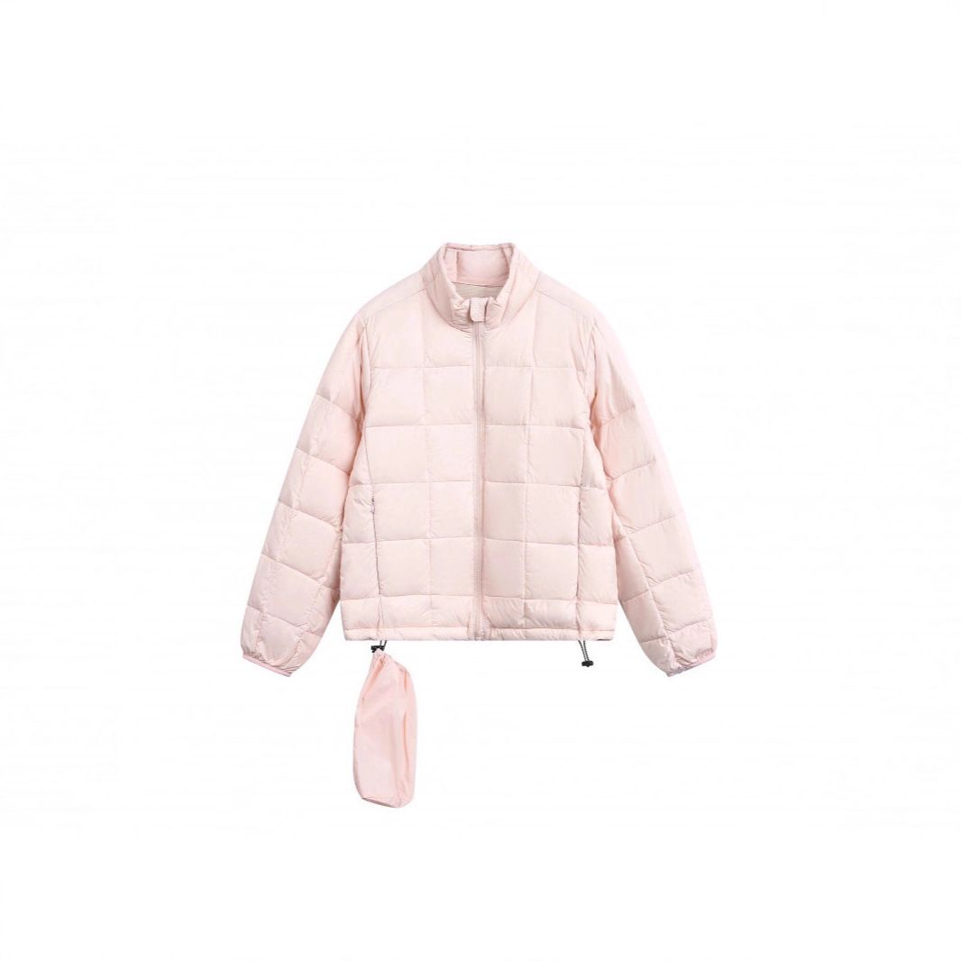 Packable 90% White Duck 25 New Versatile Unisex Casual Couple Stand Collar Lightweight Down Jacket_voghion.com