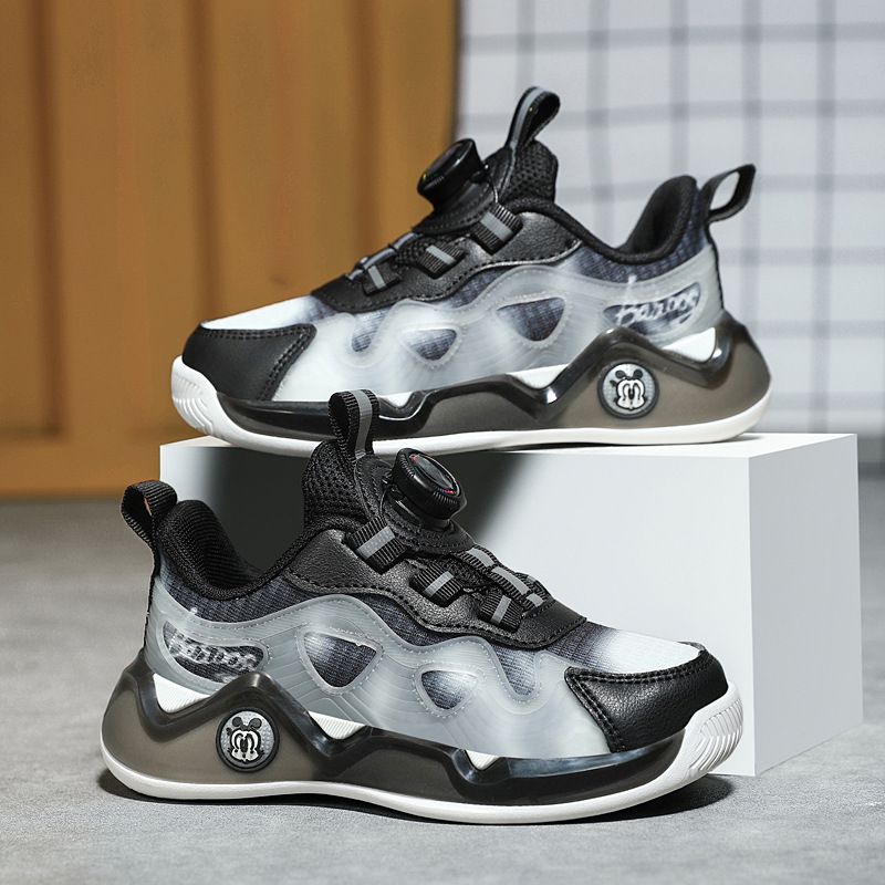 BOBDOG Kinderschuhe Kinderschuhe Jungen 2024 Frühling Mesh atmungsaktiv große Kinder Tennisschuhe Boardschuhe Mädchen Sportschuhe_voghion.com