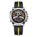 Men's Sport Digital Analog Watch With Rubber Strap - Multifunctional Quartz Watch With Luminous Display, Alarm, Calendar & Weekday Feature_voghion.com