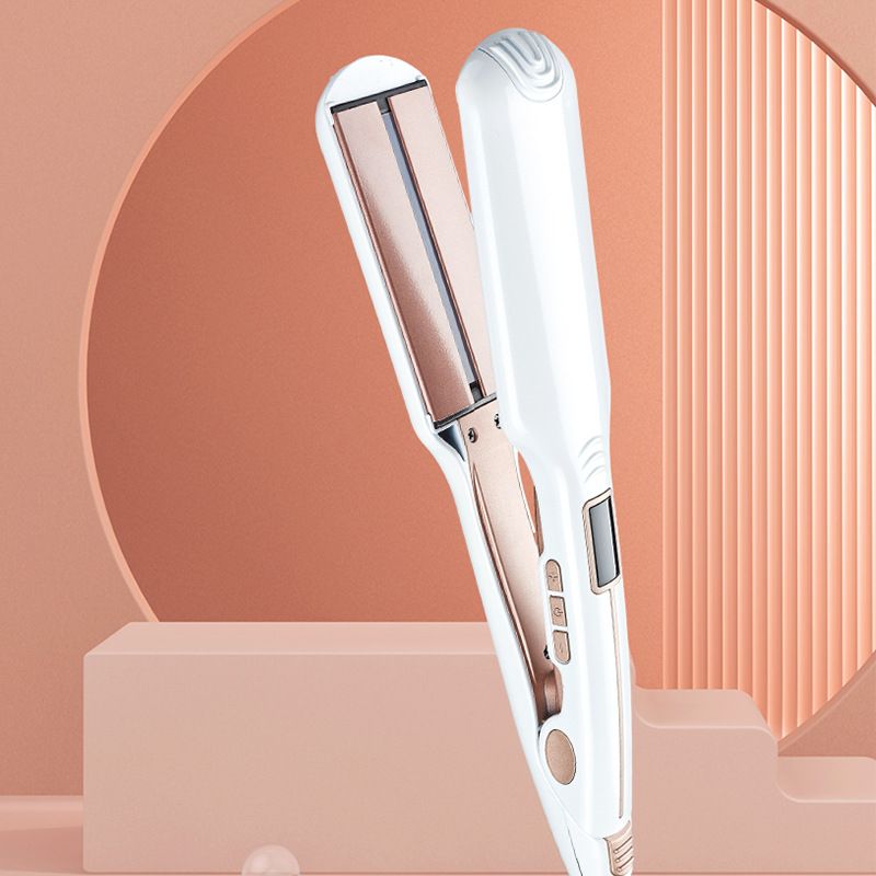 Neuer LCD-Infrarot-Haarglätter, multifunktionaler Lockenstab zum Locken und Glätten, Lockenstab mit doppeltem Verwendungszweck, Haarglätter, Lockenstab_voghion.com