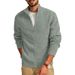 Herren Strickjacke mit Reißverschluss, Lässiger Rippenstrickpullover für Herren, Warme Winteroberbekleidung, Herbst-Freizeitpullover, Mäntel für Herren_voghion.com