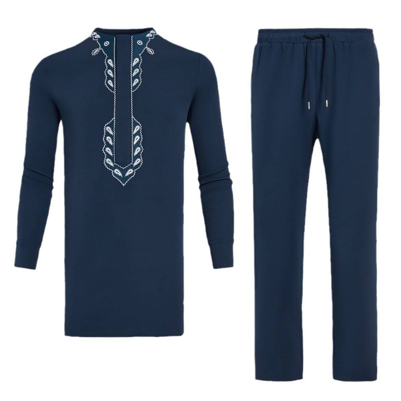 Abbigliamento maschile abiti etnici da uomo transfrontalieri vendita calda alta qualità stile ricamo_voghion.com