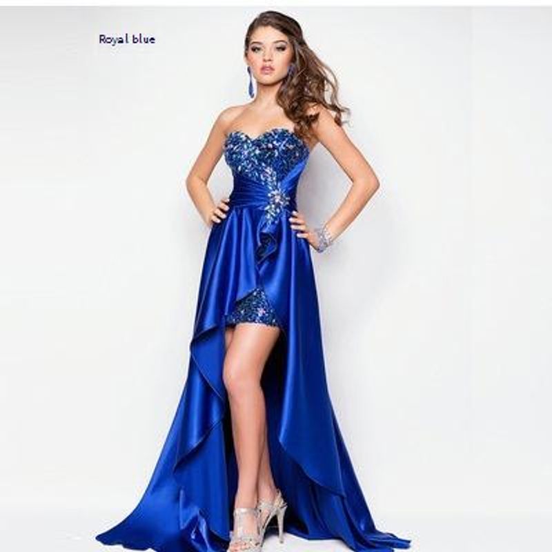Women's Clothing New Bridal Dress Short Front And Long Back Tube Top Toast Dress Host Dress_voghion.com