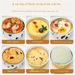 Reusable Aluminum Foil Bowl, Heat-resistant Baking Tray, Circular Pudding And Egg Tart Mold, Suitable For Ovens, Steamers, And Microwaves_voghion.com