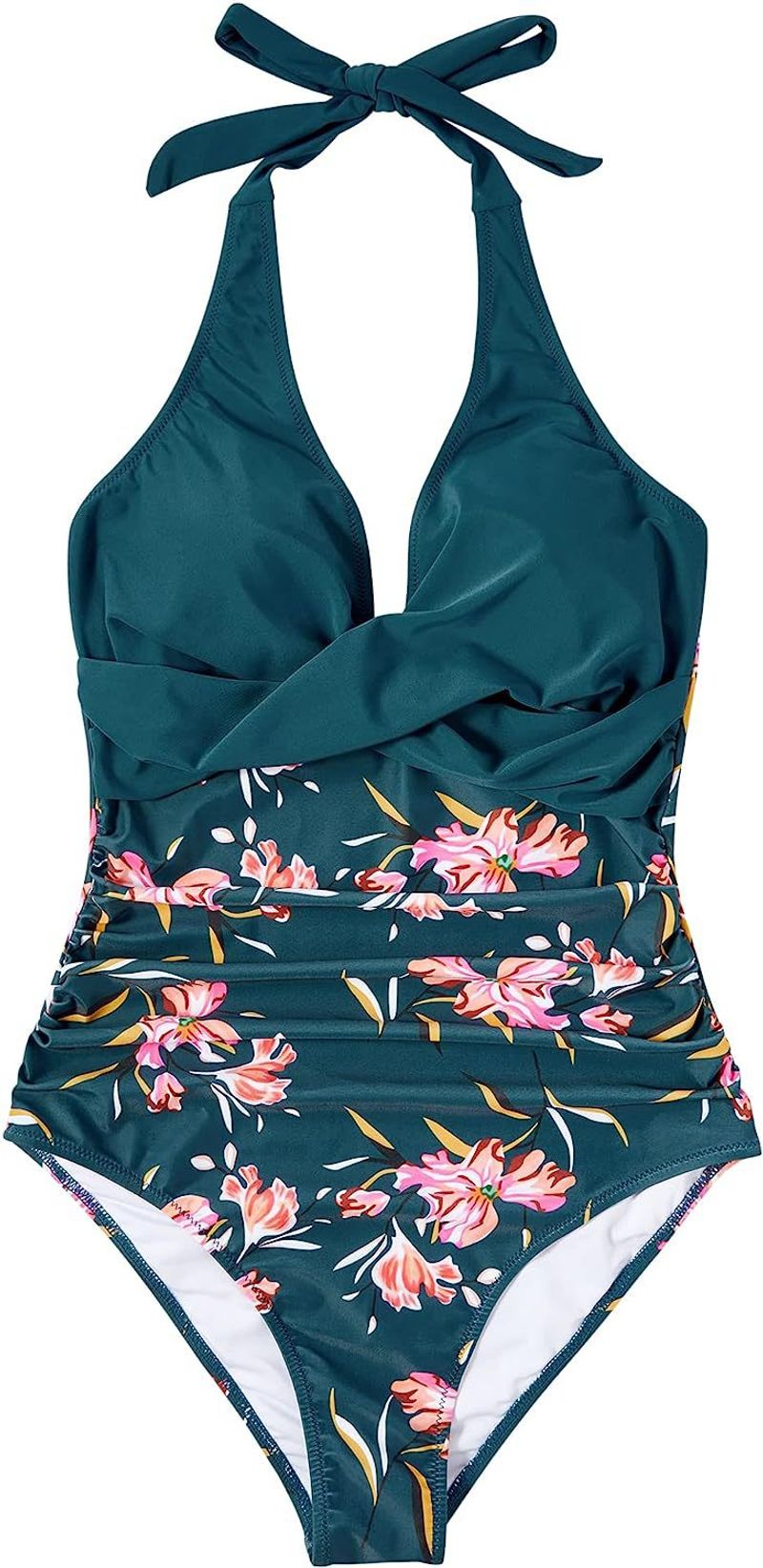 Women's Clothing Tight Fitting Swimsuit Female Backless Sexy Cross Color Swimsuit_voghion.com