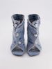 Wind Denim Fish Mouth Square Head Front Buckle Thin Heel And Fashionable Oversized Women's Cool Boots_voghion.com