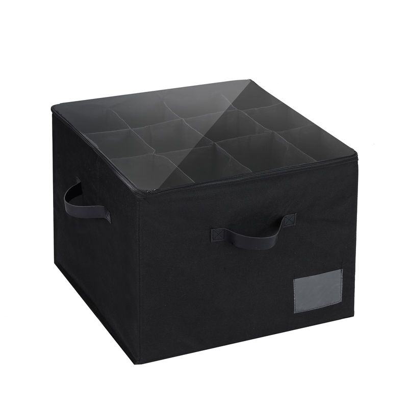 Organizator familial, cutie de depozitare pentru pantofi de mare capacitate, organizator pliabil multifuncțional cu fereastră transparentă, design stivuibil_voghion.com