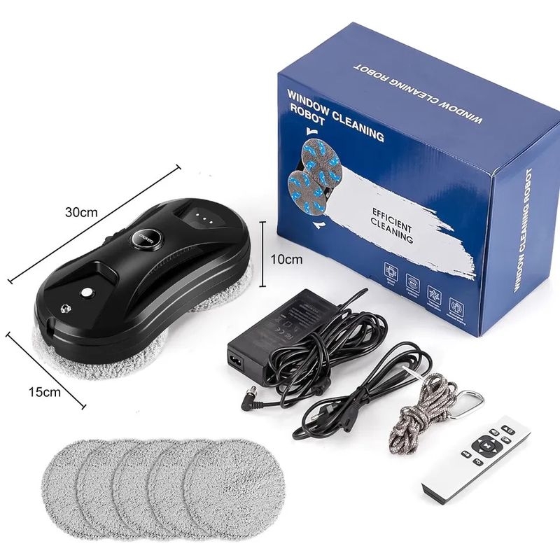 Vollautomatischer Fensterreiniger, Artefakt-Glasreiniger, doppelseitige Fensterreinigung, ferngesteuerte Fensterreinigungsmaschine, elektrisch_voghion.com