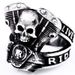Anello da motociclista con teschio e motore punk di Ghost Rider_voghion.com