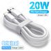 Original 20W USB til Lightning-kabel hurtiglader datakabel for iPhone 14 13 11 12 Pro Max Mini Plus XR X XS telefonladelinje_voghion.com
