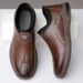 Men's Slip-On Leather Loafers - Soft Sole Comfortable Driving Shoes For Business Casual_voghion.com