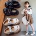 Children's Shoes Girls Spring And Autumn New Small Leather Shoes Soft Bottom Non Slip Retro Single Shoes Medium And Large Children's Princess Shoes_voghion.com