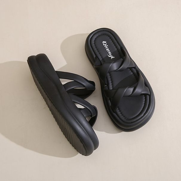 Naiste platvormsandaalid - pilvepadjaga mugavussandaalid naistele (paksu talla ja rannavalmis suvised plätud)_voghion.com