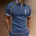 2024 Summer New Design Simple Casual Polo Shirt Zipper Men's Sports Style Top_voghion.com