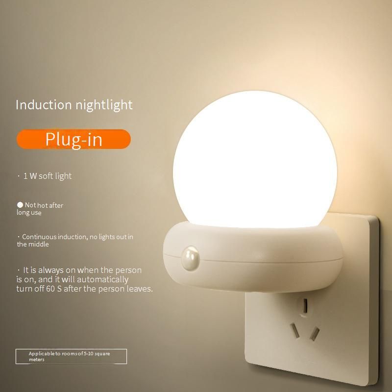 Nachtlampje met bewegingssensor - Automatisch aan/uit, slimme detectie van menselijke aanwezigheid (energiebesparende, warmwitte LED-verlichting voor ouderenveiligheid)_voghion.com