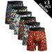 NOKO 3-pack European And American Size Leopard Print Underwear Breathable Lengthened Trouser Legs Men's Elastic And Comfortable Sports Boxer Briefs_voghion.com