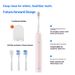 Sonic Electric Toothbrush – 5 Modes, 40,000 RPM, IPX7 Waterproof, UV Sanitizer & Soft Bristles (White/Blue/Pink, 3 Brush Heads Included)_voghion.com