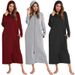 Women's New Zipper Cardigan Nightgown, Spring Autumn Winter Sleepwear, Home Wear_voghion.com