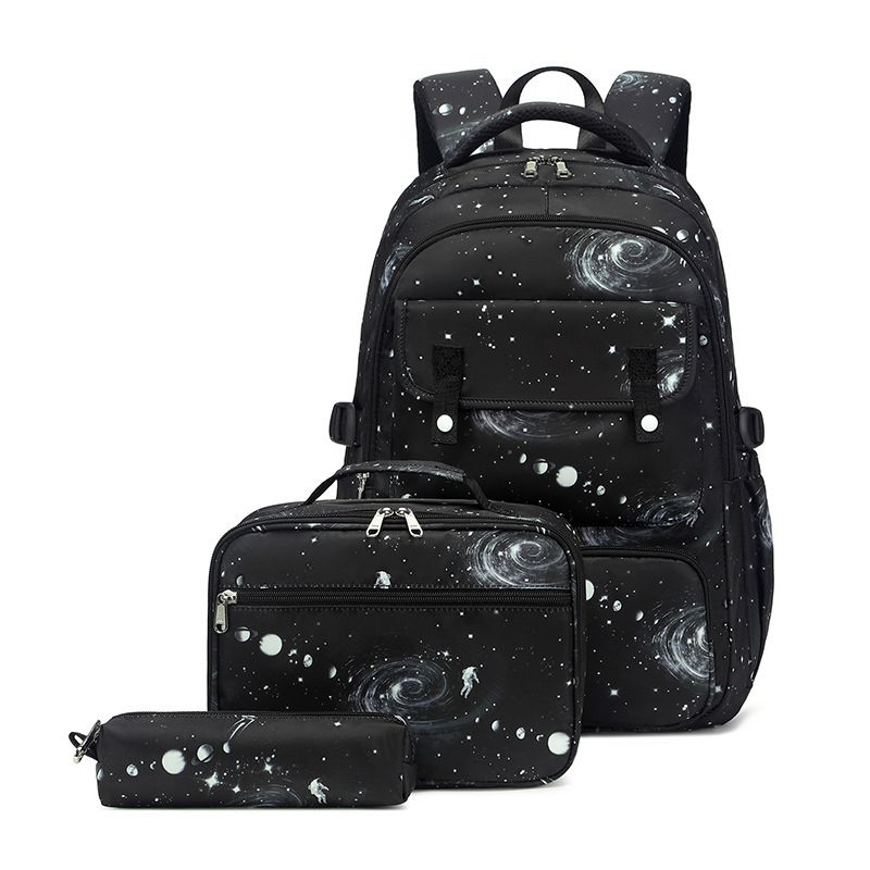 Kids Backpacks Children's Schoolbag New Large Capacity Children's Backpack Primary School Boy's Schoolbag Starry Sky Print Backpack Male_voghion.com