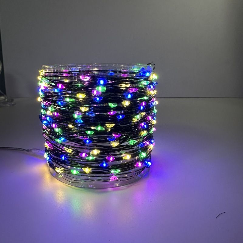 LED-Lichterkette – USB-betriebene, dekorative Lichterkette für Weihnachten, Zuhause und Party (Warmweiß/Farbwechsel, Fernbedienung, IP42, wasserdicht)_voghion.com
