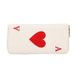 Red Heart A Long Clutch Bag 2024 New Large Capacity Simple Multi Card Slot Card Holder Niche Versatile Ladies Wallet_voghion.com