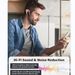 V5.0, fone de ouvido sem fio Bluetooth, 16 horas de chamadas em HD, redução de ruído com microfone duplo_voghion.com