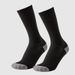 Graue Fußballsocken mit mittlerer Röhre und Absatz für Herren. Stoßdämpfende und verschleißfeste Handtuchunterseite. Atmungsaktives Mesh. Basketball-Sportsocken für Herren_voghion.com