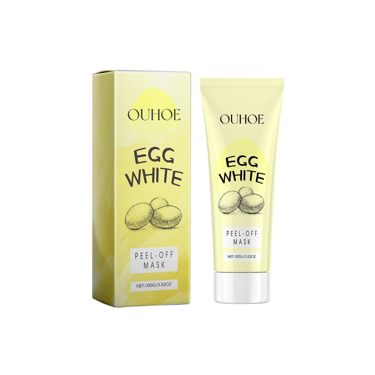 OUHOE Exfoliating Peel Mask Facial Cleansing Blackhead Gentle Non-Tight Moisturizing Peel Mask_voghion.com