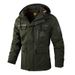 Casual Parka Autumn Winter Hooded Jacket Men's Coat Solid Color Outdoor Fashion_voghion.com