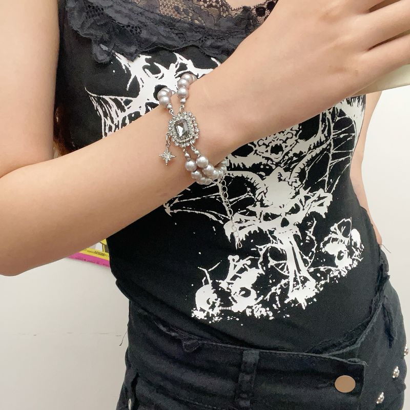 Pearl Necklace Autumn And Winter Cross Stacking Multi Layer Choker Female Niche Light Luxury Temperament All Match Sweater Chain_voghion.com