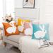 Nordic sweet candy-colored rabbit towel embroidered pillow case cross-border supply cushion a generation of hair_voghion.com