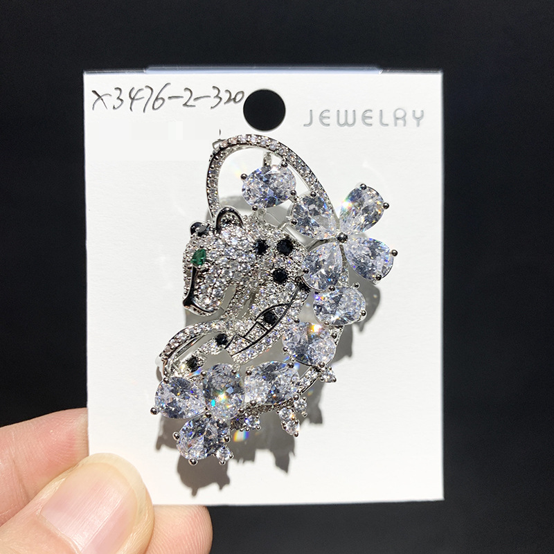 Fine Jewelry Popular Leopard Brooches Live Broadcast, Luxurious And Heavy Duty Design Of Suits And Clothing, Gifts For Loved Ones_voghion.com