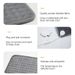 Electric Heated Blanket 40x76cm Throw Wrap Large Warm Bedding Blanket for Whole Body with 9 Heating Levels for Home Office Use_voghion.com