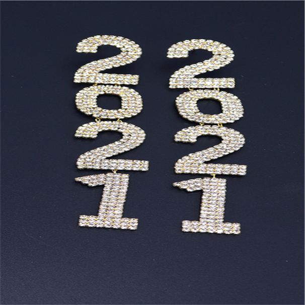 Accessoires numériques personnalisés à la mode et polyvalents, boucles d'oreilles année 2021, nouvelles boucles d'oreilles_voghion.com